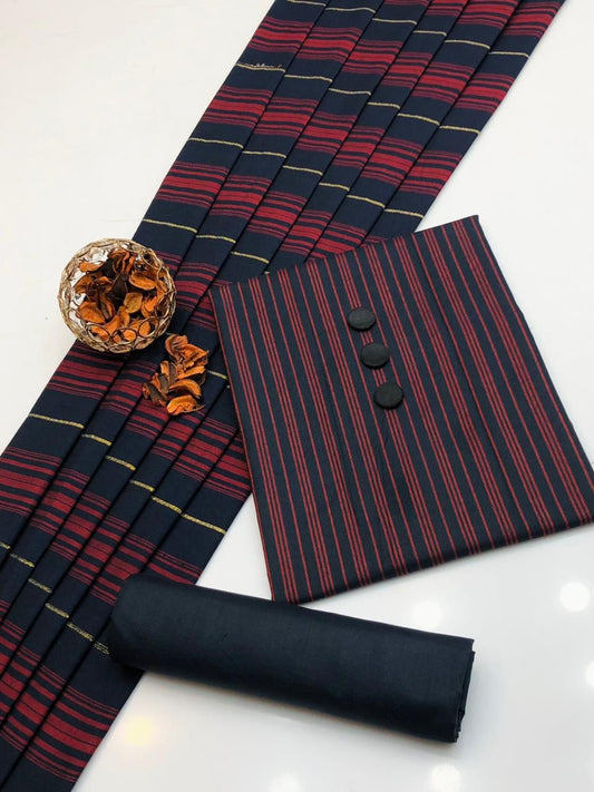 Lawn 3pc Multani Khaddi | Black