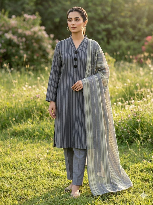 Lawn 3pc Multani Khaddi | Sky Blue